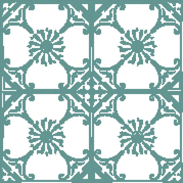 Halftone colorful seamless retro pattern spiral flower kaleidosc — Stock Vector