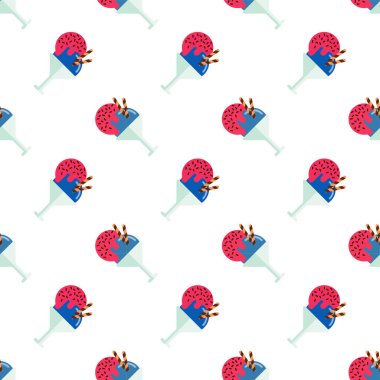 Sorunsuz arka plan görüntü renkli sulu boya doku buzlu şeker p