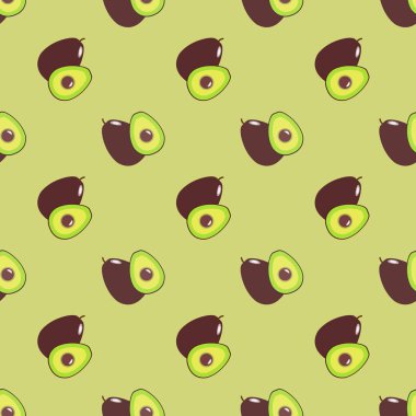 Sorunsuz arka plan görüntü renkli tropikal meyve avokado