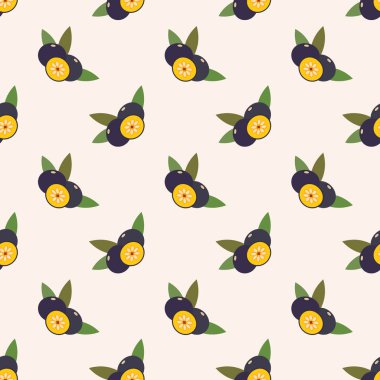 Sorunsuz arka plan görüntü renkli tropikal meyve amazon acai