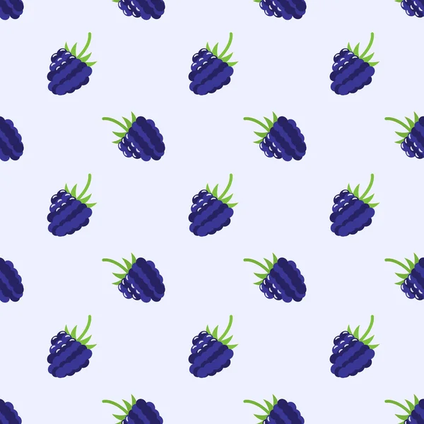 Imagem de fundo sem costura colorido fruta tropical blackberry — Vetor de Stock