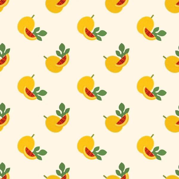 Imagem de fundo sem costura colorido tropical gac frutas — Vetor de Stock