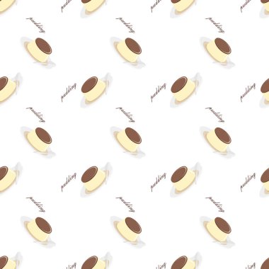 Vektör sorunsuz arka plan görüntü renkli çay zaman tatlı tatlı