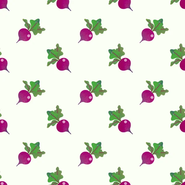Бесшовное фоновое изображение красочная акварельная текстура овощ — стоковое фото