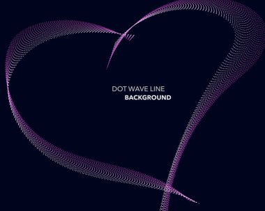 Zarif soyut vektör nokta dalga satırı fütüristik stili arka plan şablonu