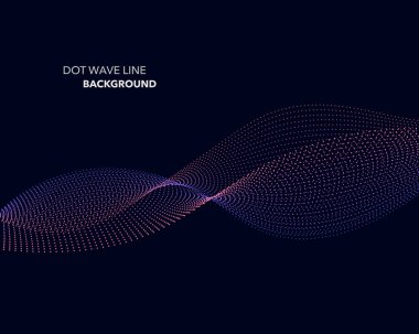 Zarif soyut vektör dalga çizgisi fütüristik biçim arkaplan şablonu