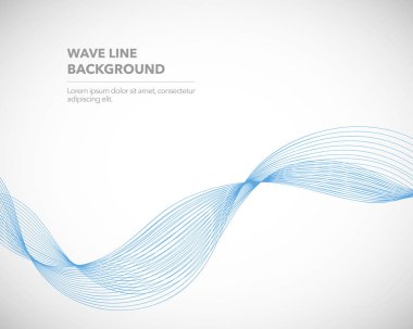 Zarif soyut vektör dalga çizgisi fütüristik biçim arkaplan şablonu