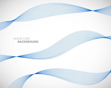 Zarif soyut vektör dalga çizgisi fütüristik biçim arkaplan şablonu