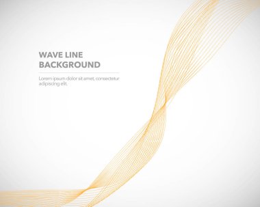 Zarif soyut vektör dalga çizgisi fütüristik biçim arkaplan şablonu