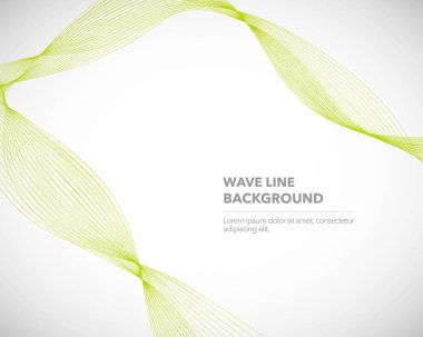 Zarif soyut vektör dalga çizgisi fütüristik biçim arkaplan şablonu