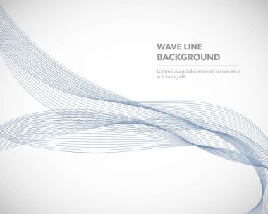 Zarif soyut vektör dalga çizgisi fütüristik biçim arkaplan şablonu