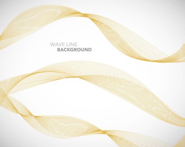 Zarif soyut vektör dalga çizgisi fütüristik biçim arkaplan şablonu