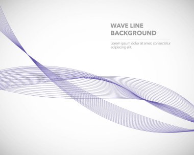 Zarif soyut vektör dalga çizgisi fütüristik biçim arkaplan şablonu