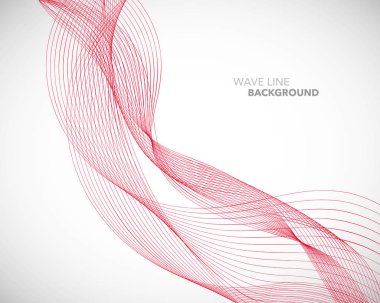 Zarif soyut vektör dalga çizgisi fütüristik biçim arkaplan şablonu