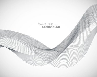 Zarif soyut vektör dalga çizgisi fütüristik biçim arkaplan şablonu