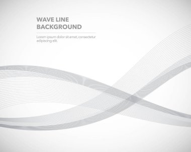 Zarif soyut vektör dalga çizgisi fütüristik biçim arkaplan şablonu