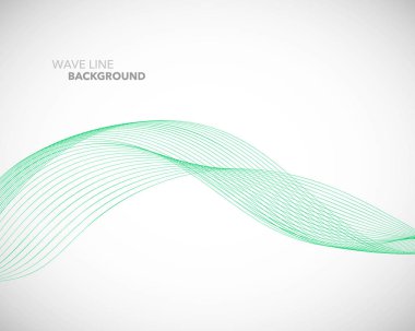 Zarif soyut vektör dalga çizgisi fütüristik biçim arkaplan şablonu