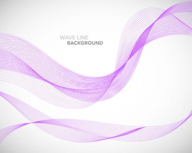 Zarif soyut vektör dalga çizgisi fütüristik biçim arkaplan şablonu