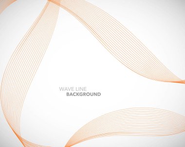 Zarif soyut vektör dalga çizgisi fütüristik biçim arkaplan şablonu