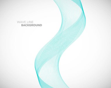 Zarif soyut vektör dalga çizgisi fütüristik biçim arkaplan şablonu