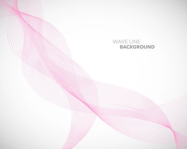 Zarif soyut vektör dalga çizgisi fütüristik biçim arkaplan şablonu