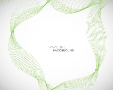 Zarif soyut vektör dalga çizgisi fütüristik biçim arkaplan şablonu