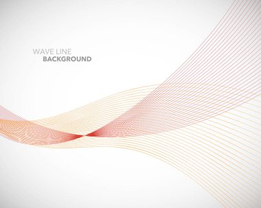 Zarif soyut vektör dalga çizgisi fütüristik biçim arkaplan şablonu