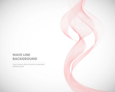 Zarif soyut vektör dalga çizgisi fütüristik biçim arkaplan şablonu