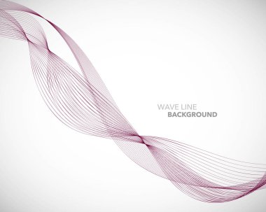 Zarif soyut vektör dalga çizgisi fütüristik biçim arkaplan şablonu