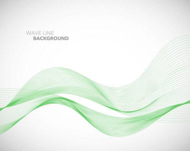 Zarif soyut vektör dalga çizgisi fütüristik biçim arkaplan şablonu