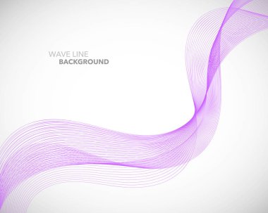 Zarif soyut vektör dalga çizgisi fütüristik biçim arkaplan şablonu