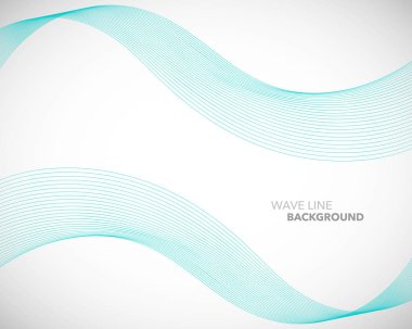 Zarif soyut vektör dalga çizgisi fütüristik biçim arkaplan şablonu