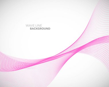 Zarif soyut vektör dalga çizgisi fütüristik biçim arkaplan şablonu