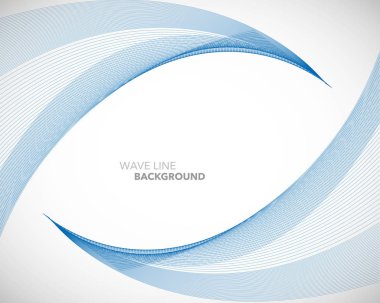 Zarif soyut vektör dalga çizgisi fütüristik biçim arkaplan şablonu