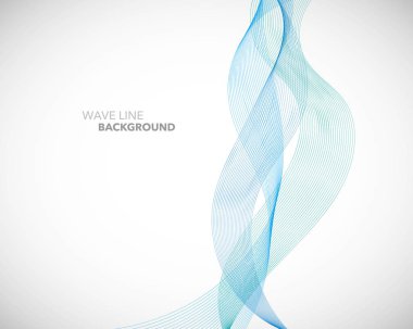 Zarif soyut vektör dalga çizgisi fütüristik biçim arkaplan şablonu