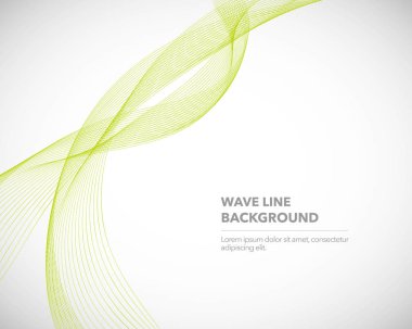 Zarif soyut vektör dalga çizgisi fütüristik biçim arkaplan şablonu