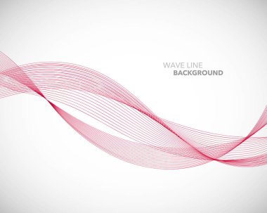 Zarif soyut vektör dalga çizgisi fütüristik biçim arkaplan şablonu