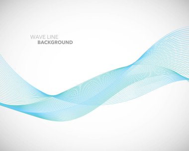 Zarif soyut vektör dalga çizgisi fütüristik biçim arkaplan şablonu