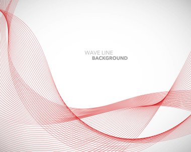 Zarif soyut vektör dalga çizgisi fütüristik biçim arkaplan şablonu