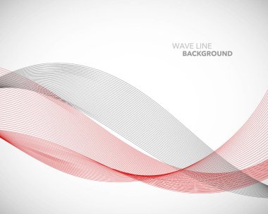 Zarif soyut vektör dalga çizgisi fütüristik biçim arkaplan şablonu