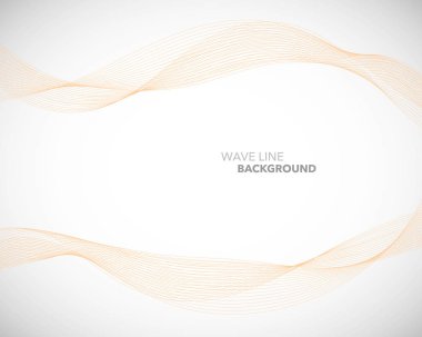 Zarif soyut vektör dalga çizgisi fütüristik biçim arkaplan şablonu