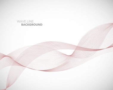 Zarif soyut vektör dalga çizgisi fütüristik biçim arkaplan şablonu