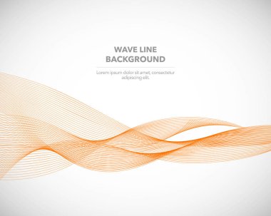 Zarif soyut vektör dalga çizgisi fütüristik biçim arkaplan şablonu