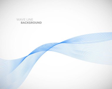 Zarif soyut vektör dalga çizgisi fütüristik biçim arkaplan şablonu