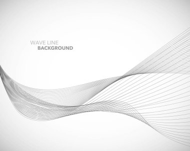 Zarif soyut vektör dalga çizgisi fütüristik biçim arkaplan şablonu