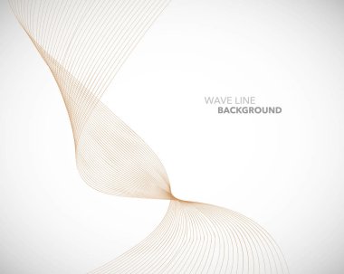 Zarif soyut vektör dalga çizgisi fütüristik biçim arkaplan şablonu