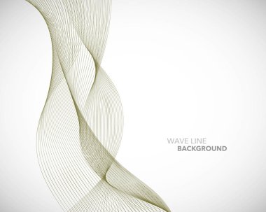 Zarif soyut vektör dalga çizgisi fütüristik biçim arkaplan şablonu