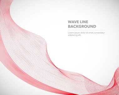 Zarif soyut vektör dalga çizgisi fütüristik biçim arkaplan şablonu