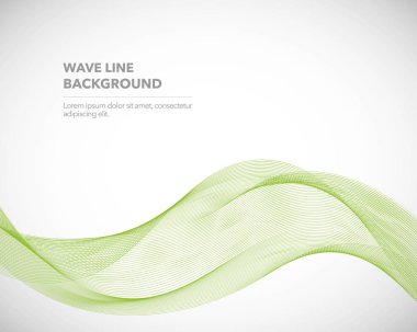 Zarif soyut vektör dalga çizgisi fütüristik biçim arkaplan şablonu