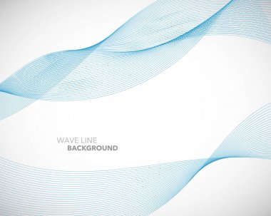 Zarif soyut vektör dalga çizgisi fütüristik biçim arkaplan şablonu